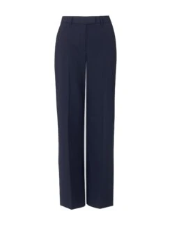 Terence New Wool Wide Leg Trouser - Navy -Cefinn Clothing Store AU22 TR51 TERENCE NAVY CONEW