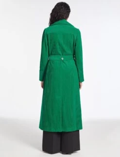 Roxanne Corduroy Coat - Emerald Green -Cefinn Clothing Store AU23 C10 ROXANNE EMERALDGREEN LS 917