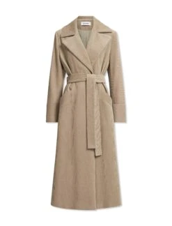 Roxanne Corduroy Coat - Taupe -Cefinn Clothing Store AU23 C10 ROXANNE TAUPE CO