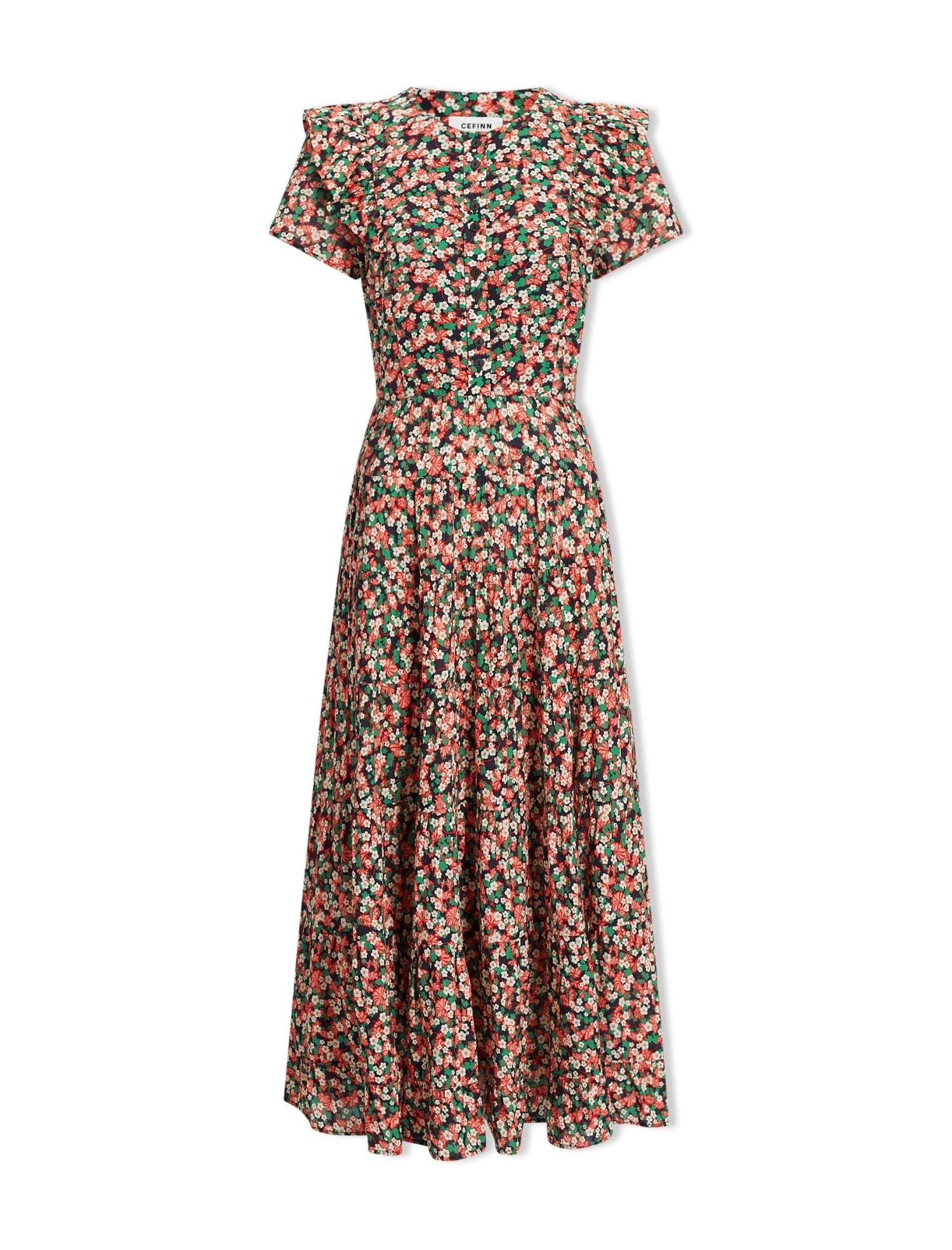 Sawyer Cotton Maxi Dress - Pink Blossom Print 10 Sawyer Cotton Maxi Dress - Pink Blossom Print - Image 8