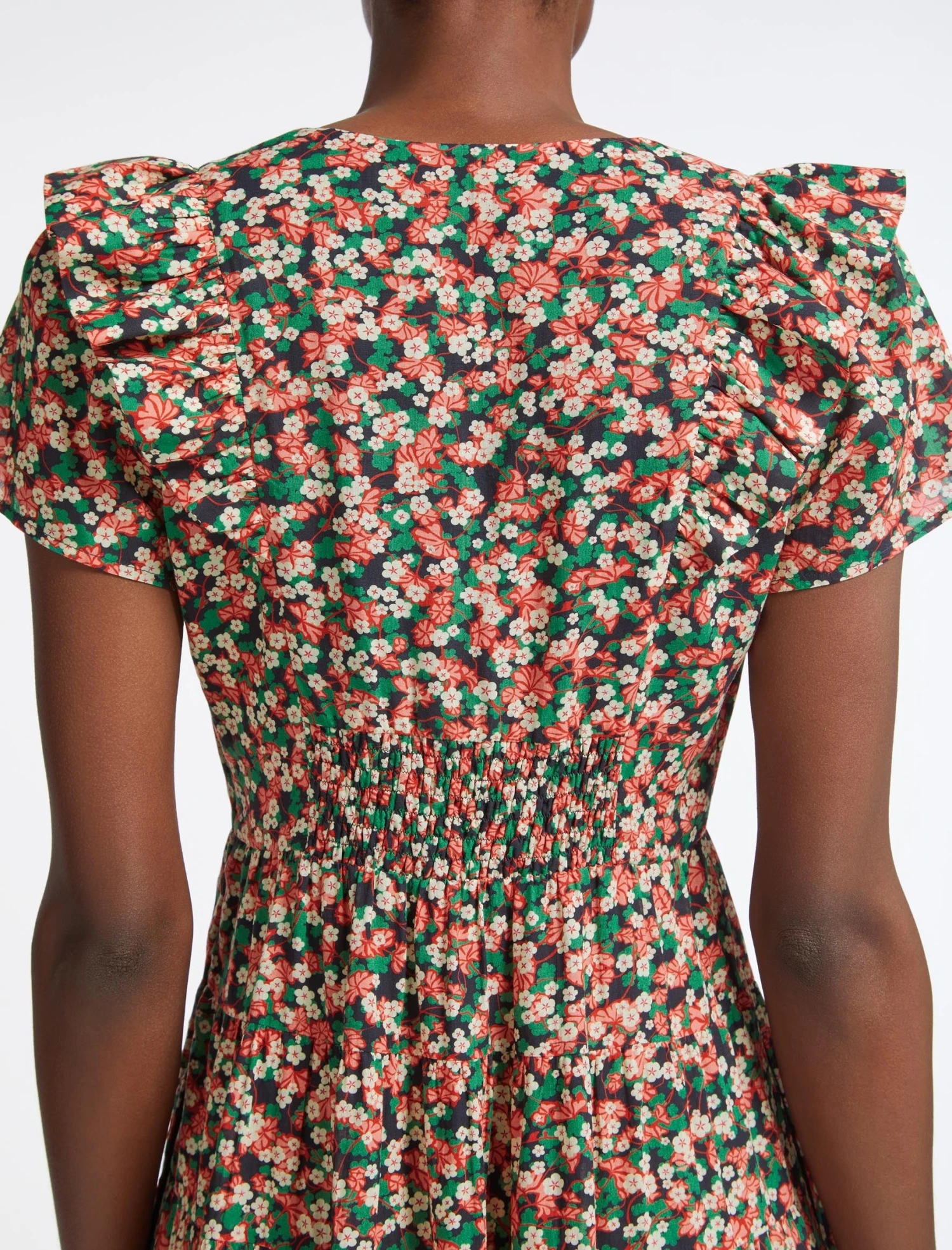 Sawyer Cotton Maxi Dress - Pink Blossom Print 9 Sawyer Cotton Maxi Dress - Pink Blossom Print - Image 7