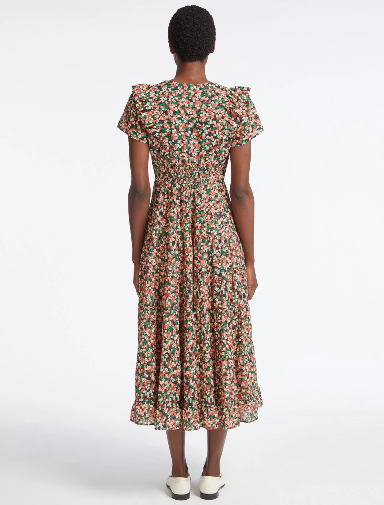Sawyer Cotton Maxi Dress - Pink Blossom Print 8 Sawyer Cotton Maxi Dress - Pink Blossom Print - Image 6