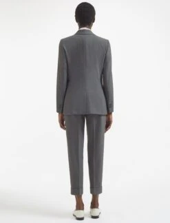 Jamie New Wool Blazer - Mid Grey -Cefinn Clothing Store AU23 JK45 JAMIE MIDGREY LS 323
