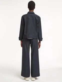 Rory Cotton Twill Jacket - Navy -Cefinn Clothing Store AU23 JK52 RORY NAVY LS 1750