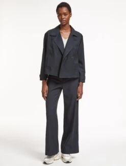 Rory Cotton Twill Jacket - Navy -Cefinn Clothing Store AU23 JK52 RORY NAVY LS 1764