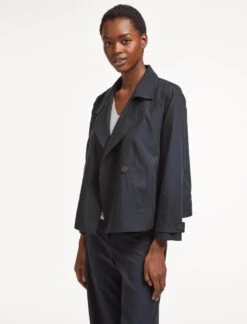 Rory Cotton Twill Jacket - Navy -Cefinn Clothing Store AU23 JK52 RORY NAVY LS 1780