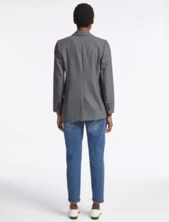 Jordan Stretch Wool Blazer - Mid Grey 16 Jordan Stretch Wool Blazer - Mid Grey -Cefinn Clothing Store AU23 JK57 JORDAN GREYMELANGE LS 3844