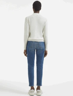 Josie Cashmere Collared Jumper - Cream 12 Josie Cashmere Collared Jumper - Cream -Cefinn Clothing Store AU23 K142 JOSIE CREAM LS 574