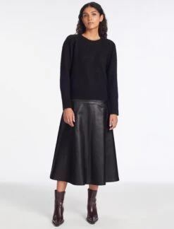 Joss Alpaca Jumper - Black 12 Joss Alpaca Jumper - Black -Cefinn Clothing Store AU23 K149 JOSS BLACK LS 1538