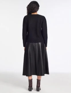 Joss Alpaca Jumper - Black 14 Joss Alpaca Jumper - Black -Cefinn Clothing Store AU23 K149 JOSS BLACK LS 1585