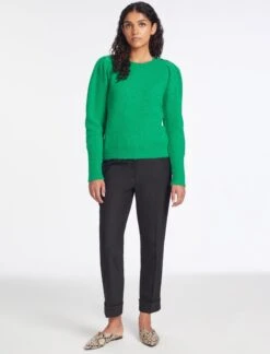 Joss Alpaca Jumper - Emerald Green -Cefinn Clothing Store AU23 K149 JOSS EMERALDGREEN LS 1307