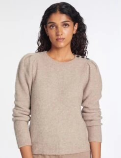 Joss Alpaca Jumper - Taupe -Cefinn Clothing Store AU23 K149 JOSS TAUPE LS 661