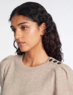 Joss Alpaca Jumper - Taupe -Cefinn Clothing Store AU23 K149 JOSS TAUPE LS 672