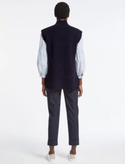 Janice Cashmere Blend Funnel Neck Sleeveless Jumper - Navy 14 Janice Cashmere Blend Funnel Neck Sleeveless Jumper - Navy -Cefinn Clothing Store AU23 K25 JANICE NAVY LS 4330 81e2a5dc 26d5 4176 b772 9552f98e7a28
