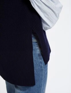 Janice Wool V Neck Sleeveless Jumper - Navy -Cefinn Clothing Store AU23 K58 JANICE NAVY LS 4400 dfb2eca9 033c 4746 a898 98007cccd327