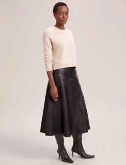 Lainey Cashmere Jumper - Sand -Cefinn Clothing Store AU23 SK166 SIERRA BLACK K169 LAINEY SAND 41967