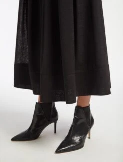 Sophia Techni Voile Maxi Skirt - Black 13 Sophia Techni Voile Maxi Skirt - Black -Cefinn Clothing Store AU23 SK168 SOPHIA BLACK LS 15145