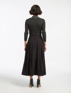 Sophia Techni Voile Maxi Skirt - Black 14 Sophia Techni Voile Maxi Skirt - Black -Cefinn Clothing Store AU23 SK168 SOPHIA BLACK LS 15156