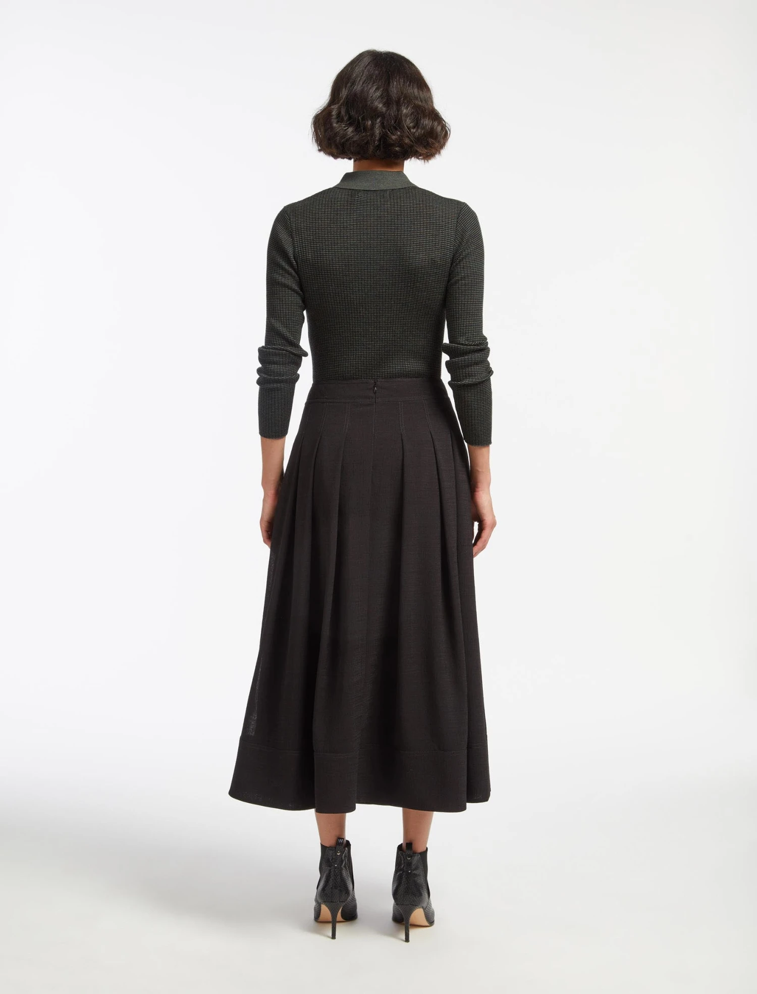 Sophia Techni Voile Maxi Skirt - Black 8 Sophia Techni Voile Maxi Skirt - Black - Image 6