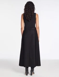 Layla Wool Maxi Wrap Skirt - Black 16 Layla Wool Maxi Wrap Skirt - Black -Cefinn Clothing Store AU23 SK LAYLA BLACK LS 270