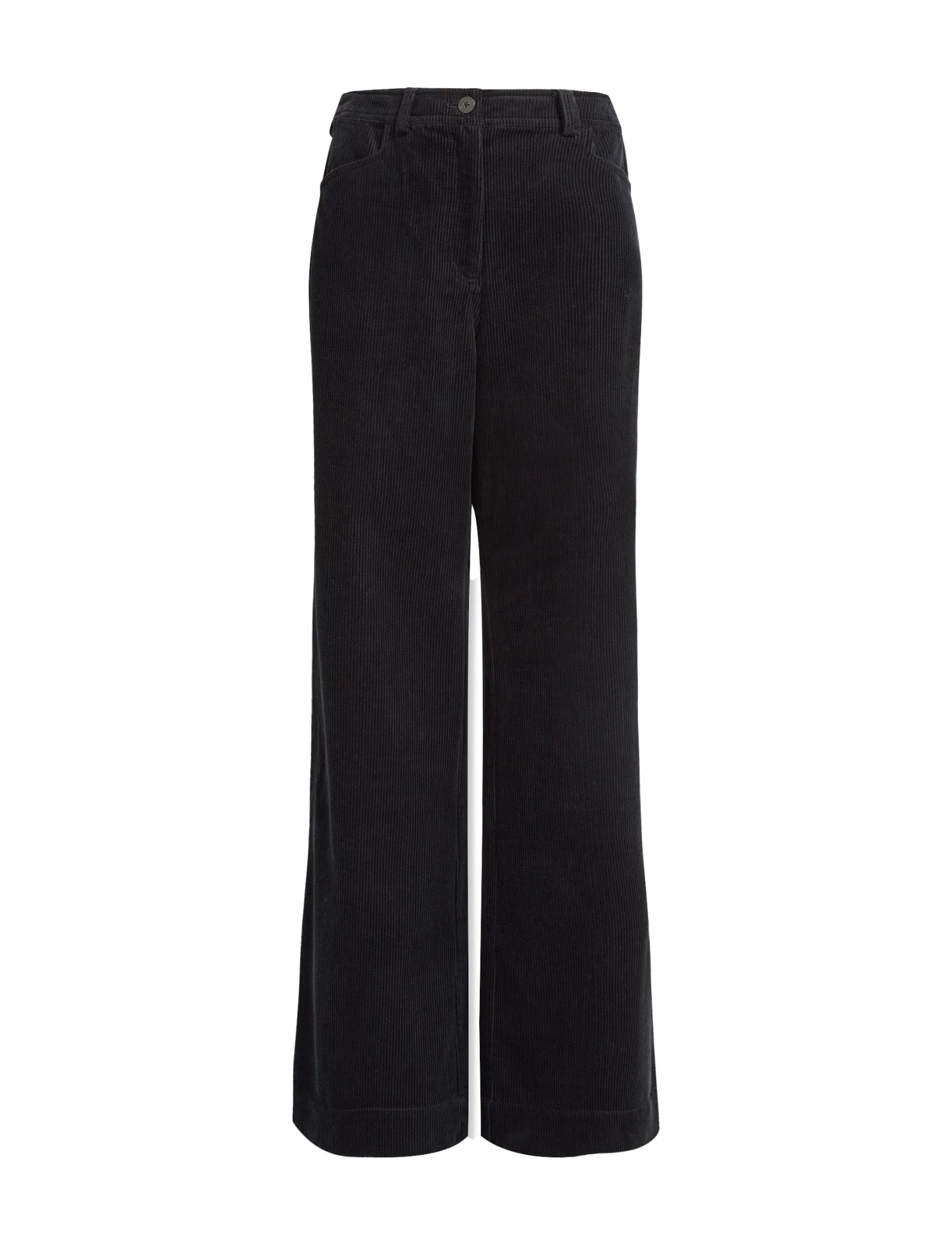 Hayden Corduroy Wide Leg Trouser - Black 8 Hayden Corduroy Wide Leg Trouser - Black - Image 6