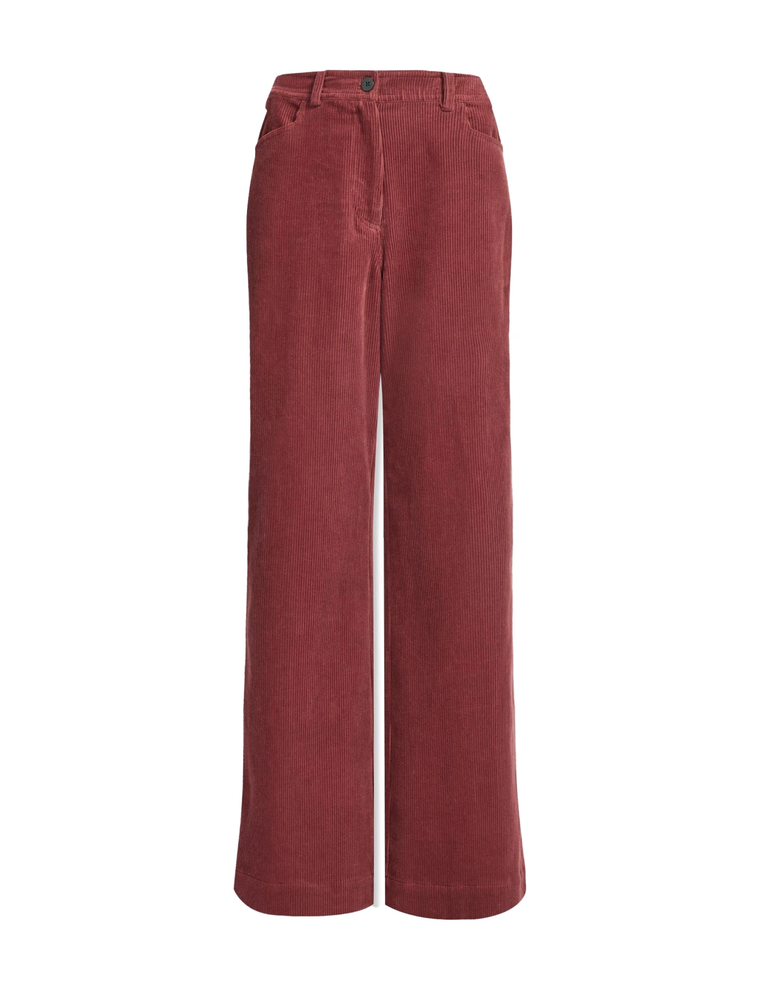 Hayden Corduroy Wide Leg Trouser - Dark Rose 8 Hayden Corduroy Wide Leg Trouser - Dark Rose - Image 6
