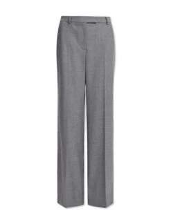 Terence Stretch Wool Wide Leg Trouser - Mid Grey -Cefinn Clothing Store AU23 TR84 TERENCE GREYMELANGE CONEW