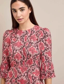 Cefinn Clothing Store -Cefinn Clothing Store AU24 D653 TIBI PINKSNAKESKINPRINT LS 1299