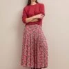 Sienna Maxi Skirt - Pink Snakeskin Print 1 Sienna Maxi Skirt - Pink Snakeskin Print -Cefinn Clothing Store AU24 SK183 SIENNA PINKSNAKESKINPRINT LS 1100