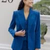 Gene Corduroy Blazer - Blue -Cefinn Clothing Store Gene a79c2c0e 42d1 4d4c bb57 8a4929e3a354