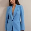 Jamie New Wool Blazer - Blue 2 Jamie New Wool Blazer - Blue -Cefinn Clothing Store RHST JK45 JAMIE BLUE 3004