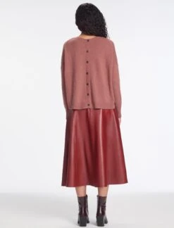 Lainey Cashmere Jumper - Dark Rose 14 Lainey Cashmere Jumper - Dark Rose -Cefinn Clothing Store RSHT K169 LAINEY DARKROSE LS 1101