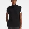 Janice Wool Funnel Neck Sleeveless Jumper - Black -Cefinn Clothing Store RSHT K25 JANICE BLACK LS 28600 cropped