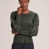 Eva Wool Crew Neck Jumper - Khaki 2 Eva Wool Crew Neck Jumper - Khaki -Cefinn Clothing Store RSHT K88 EVA KHAKI LS 41620