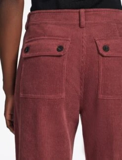 Hayden Corduroy Wide Leg Trouser - Dark Rose 11 Hayden Corduroy Wide Leg Trouser - Dark Rose -Cefinn Clothing Store RSHT TR82 HAYDEN DARKROSE LS 1406