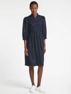 Cleo Midi Dress - Navy 11 Cleo Midi Dress - Navy -Cefinn Clothing Store SP23 D509 CLEO NAVY LS 3099
