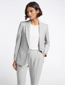 Jamie New Wool Blazer - Light Grey 14 Jamie New Wool Blazer - Light Grey -Cefinn Clothing Store SP23 JK47 JORDAN LIGHTGREY LS 5638