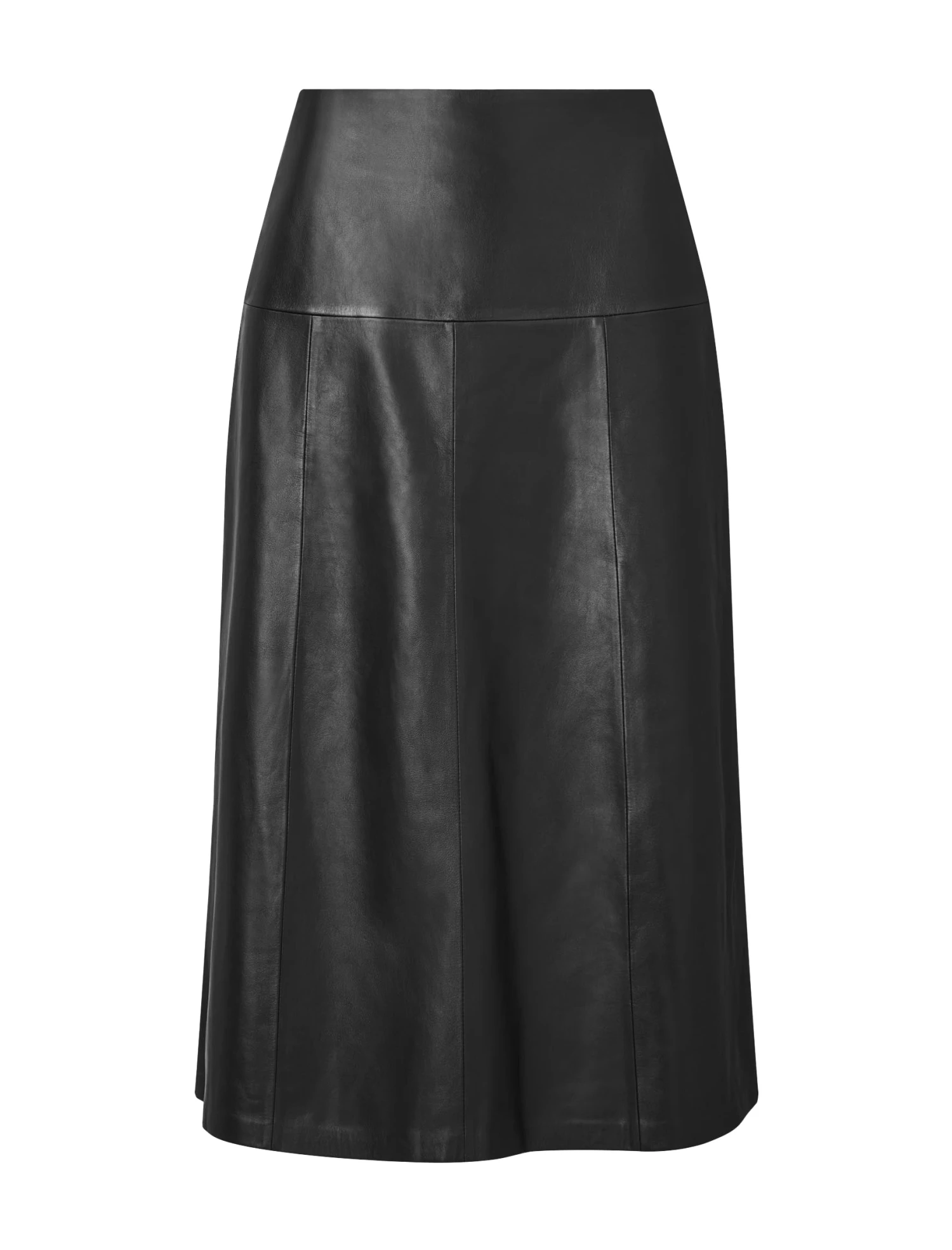 Tiana Leather Midi Skirt - Black 7 Tiana Leather Midi Skirt - Black - Image 5