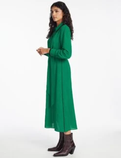 Fallon Techni Voile Maxi Dress - Emerald Green 13 Fallon Techni Voile Maxi Dress - Emerald Green -Cefinn Clothing Store SP24 D601 FALLON EMERALDGREEN LS 1185