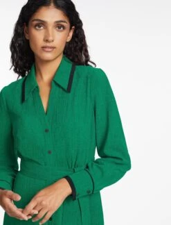 Fallon Techni Voile Maxi Dress - Emerald Green 12 Fallon Techni Voile Maxi Dress - Emerald Green -Cefinn Clothing Store SP24 D601 FALLON EMERALDGREEN LS 1227