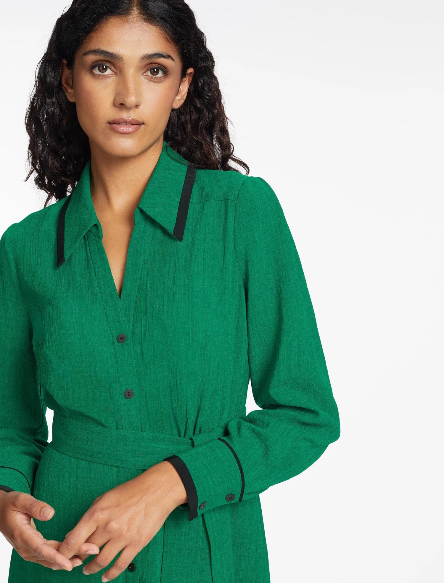 Fallon Techni Voile Maxi Dress - Emerald Green 5 Fallon Techni Voile Maxi Dress - Emerald Green - Image 3