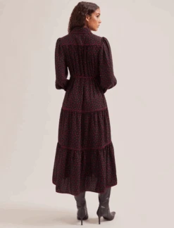 Franklin Maxi Dress - Black Red Polka Dot Print 16 Franklin Maxi Dress - Black Red Polka Dot Print -Cefinn Clothing Store SP24 D609 FRANKLIN BLACKREDPOLKADOTPRINT LS 157