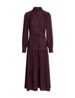 Franklin Maxi Dress - Black Red Polka Dot Print 17 Franklin Maxi Dress - Black Red Polka Dot Print -Cefinn Clothing Store SP24 D609 FRANKLIN BLACKREDPOLKADOTPRINT LS 1850