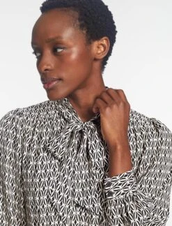 Elspeth Maxi Dress - Ecru Black Trellis Print 14 Elspeth Maxi Dress - Ecru Black Trellis Print -Cefinn Clothing Store SP24 D610 ELPETH ECRU BLACK TRELLIS PRINT LS 281