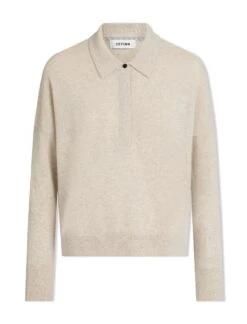 Kelly Cashmere Jumper - Sand -Cefinn Clothing Store SP24 K144 KELLY SAND LS