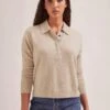 Kelly Cashmere Jumper - Sand -Cefinn Clothing Store SP24 K144 KELLY SAND LS 1658