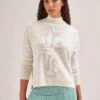 Johanna Cashmere Jumper - Cream -Cefinn Clothing Store SP24 K171 JOHANNA CREAM LS 638