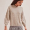 Ryder Alpaca Jumper - Taupe -Cefinn Clothing Store SP24 K173 RYDER TAUPE LS 1788