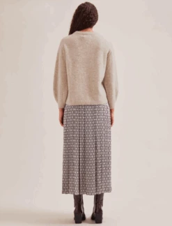 Ryder Alpaca Jumper - Taupe -Cefinn Clothing Store SP24 K173 RYDER TAUPE LS 1820