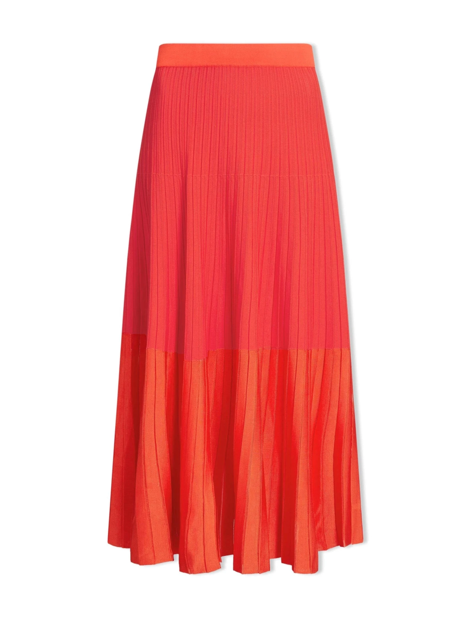 Colette Contrast Hem Skirt - Orange 8 Colette Contrast Hem Skirt - Orange - Image 6